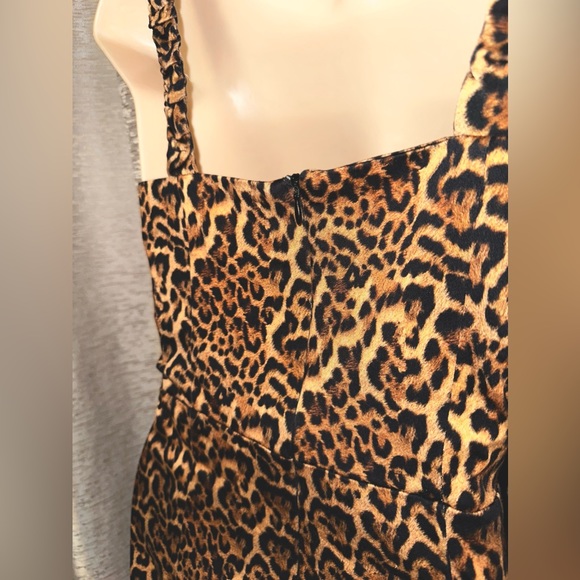 Zara Animal Print Fitted Mini Dress. - Picture 7 of 8